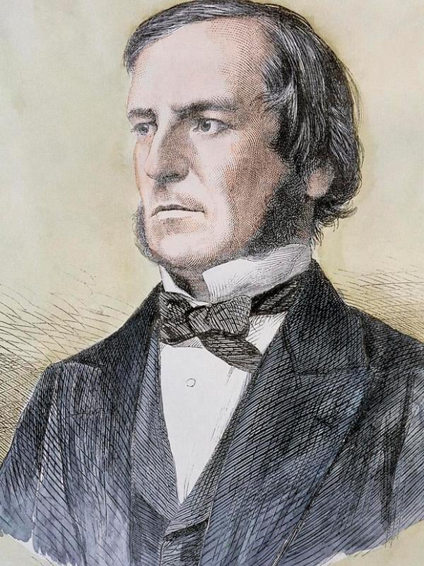 Photographic portrait of mathematician George Boole